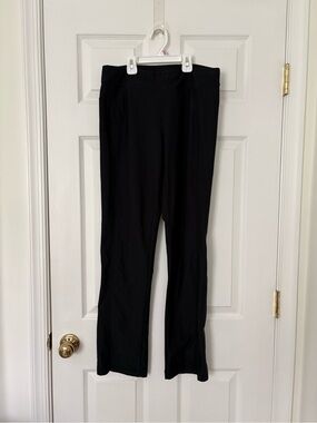 Black Straight-Leg Pants